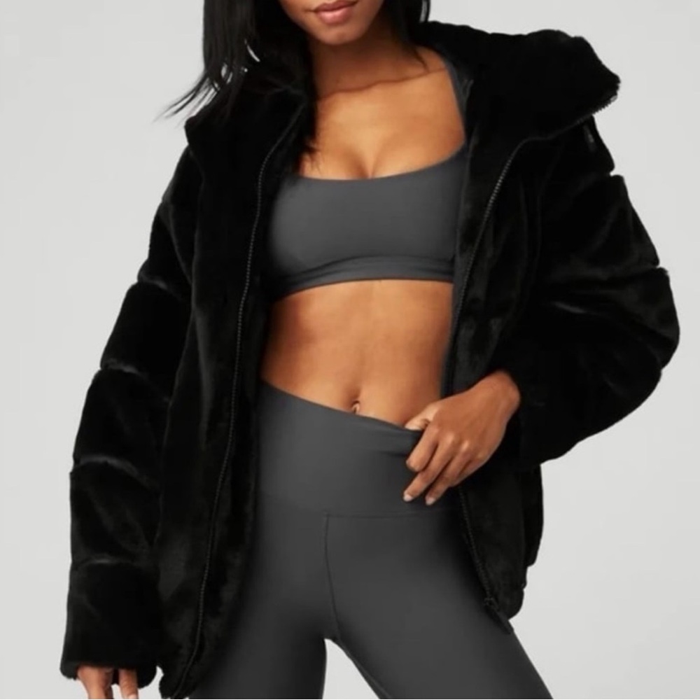 ALO Yoga Black Teddy Jacket